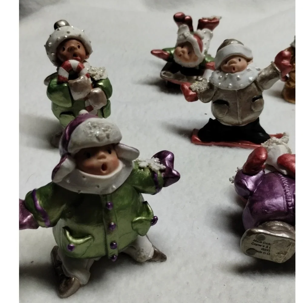 Lil' Bundles of‎ Joy Figurines Set | 11 Pc Vintage 2003 Coyne's & Co Christmas